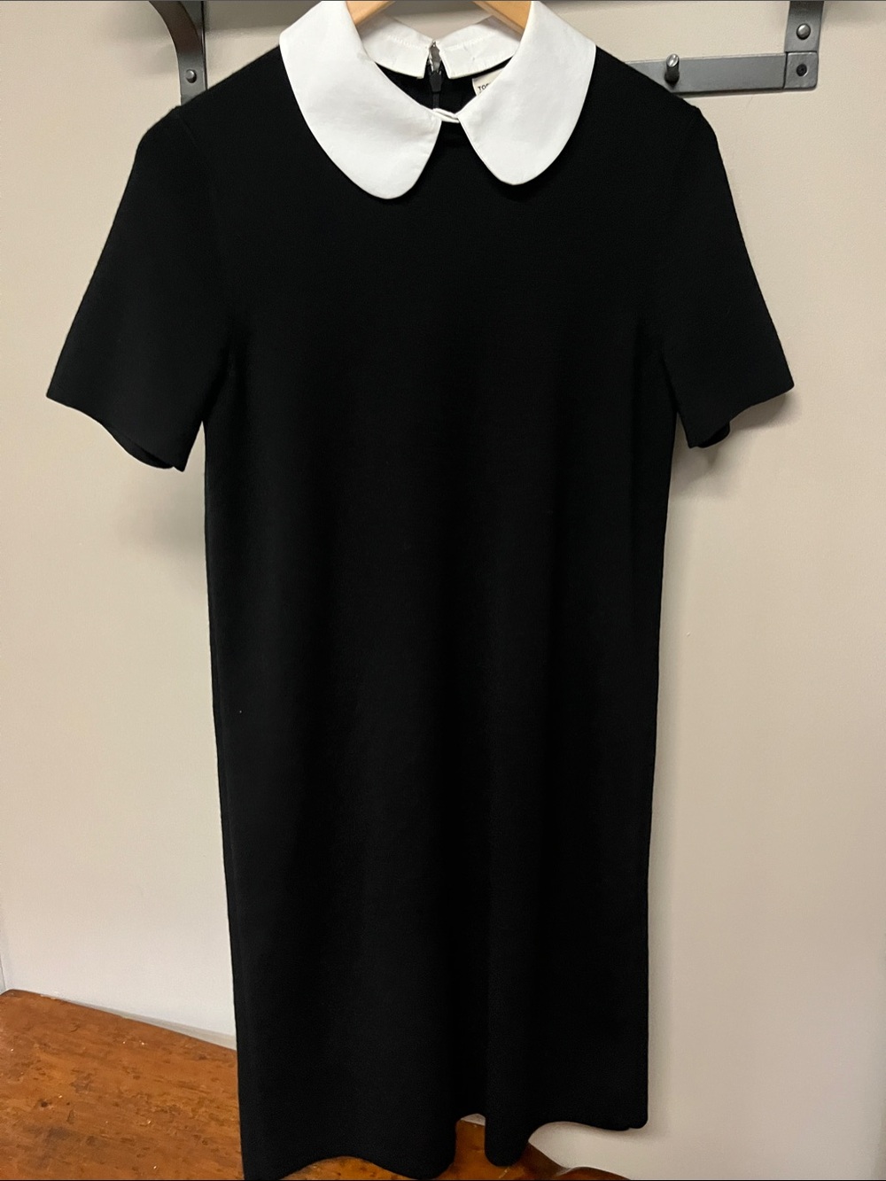 Tory Burch Black Dress with White Peter Pan Collar - Classic Women's Dress